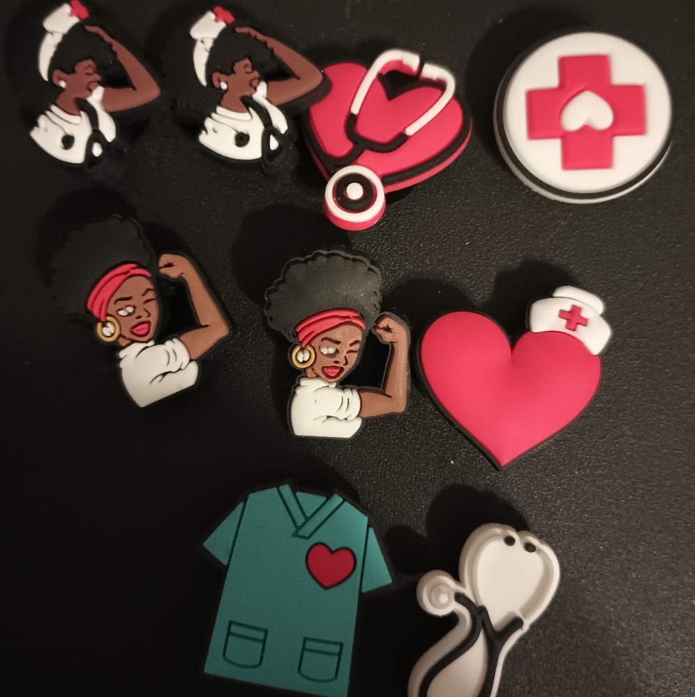 Nurse Croc charms